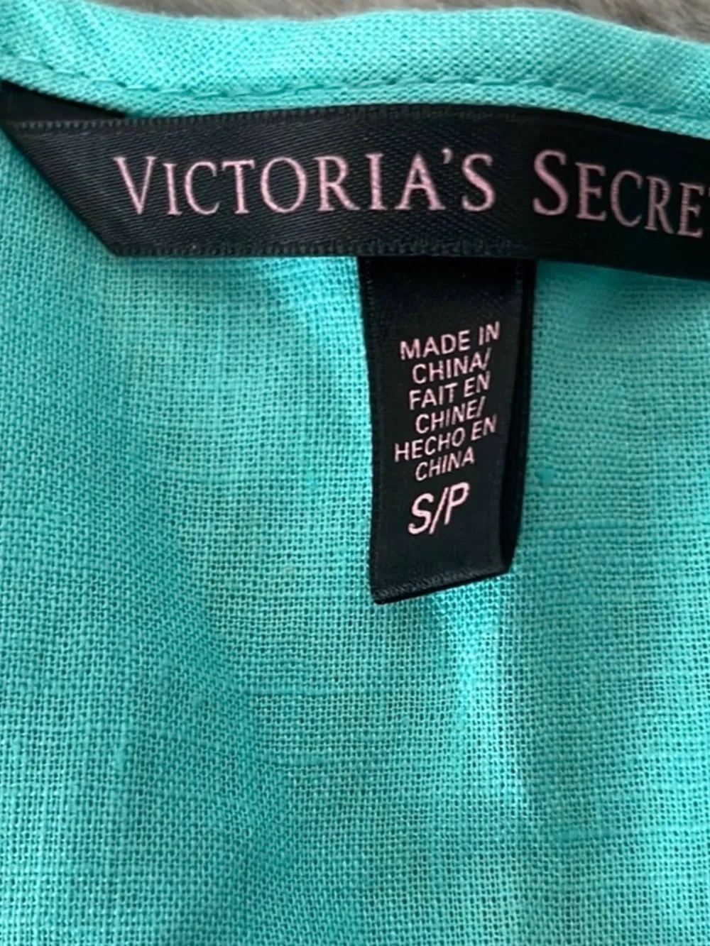 Victoria's Secret Turquoise Linen Blend Ruffle Romper Y2K Small